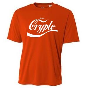 Funny Enjoy Crypto Cola Logo Cooling Performance Crew T-Shirt