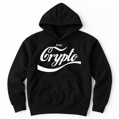 Funny Enjoy Crypto Cola Logo Hoodie