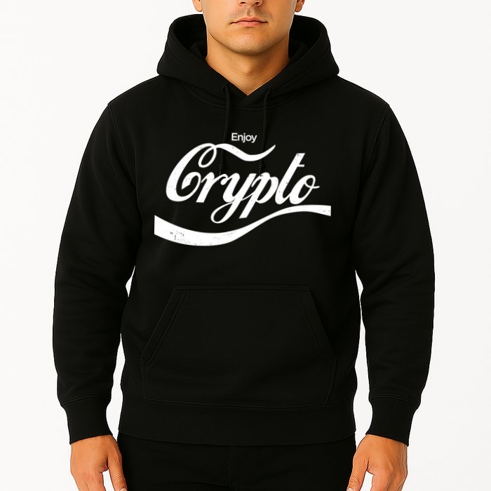 Funny Enjoy Crypto Cola Logo Hoodie