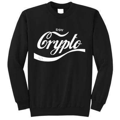 Funny Enjoy Crypto Cola Logo Sweatshirt