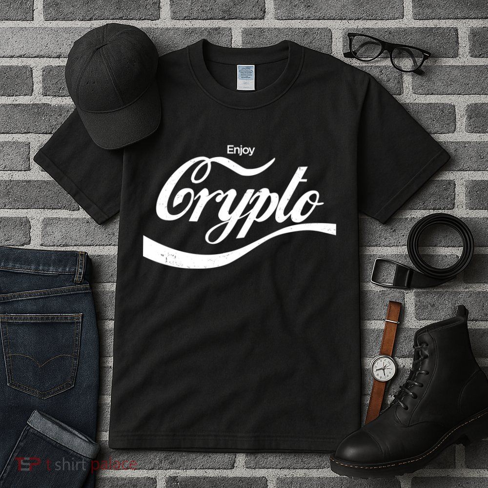 Funny Enjoy Crypto Cola Logo Tall T-Shirt