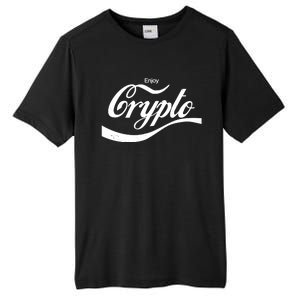 Funny Enjoy Crypto Cola Logo Tall Fusion ChromaSoft Performance T-Shirt