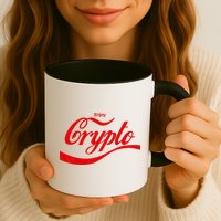 Funny Enjoy Crypto Cola Logo Mug