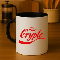 Funny Enjoy Crypto Cola Logo Mug