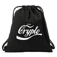 Funny Enjoy Crypto Cola Logo Drawstring Bag