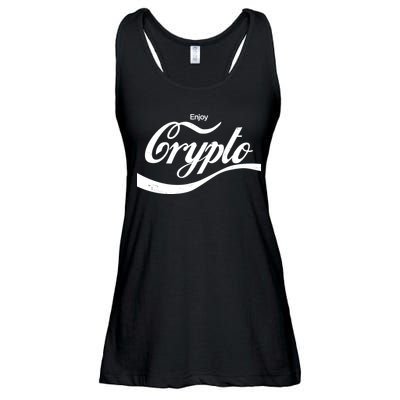 Funny Enjoy Crypto Cola Logo Ladies Essential Flowy Tank