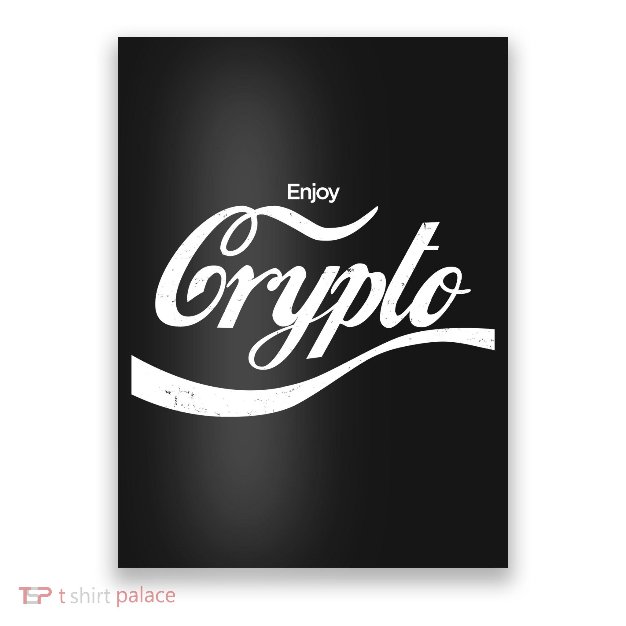 Funny Enjoy Crypto Cola Logo Poster