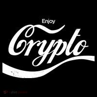Funny Enjoy Crypto Cola Logo Poster