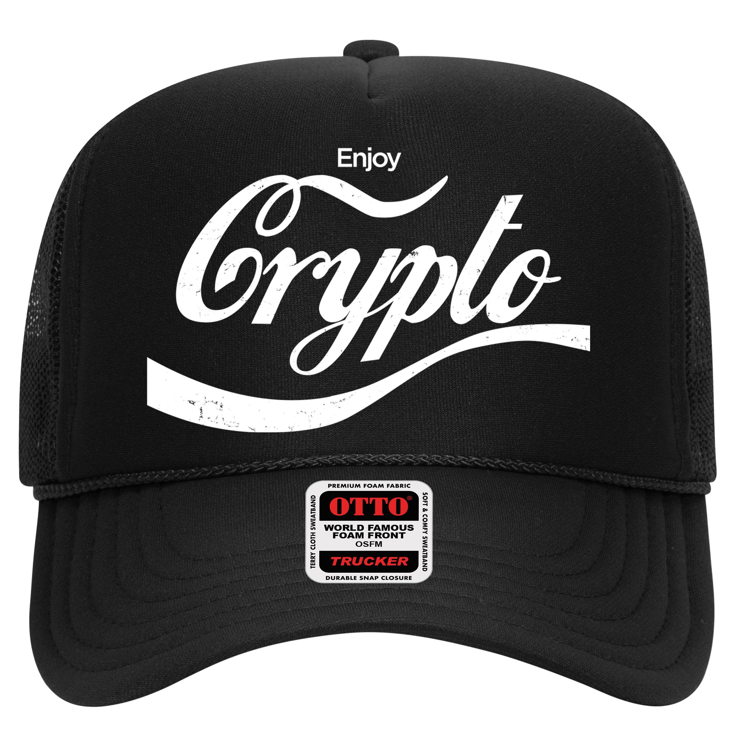 Funny Enjoy Crypto Cola Logo Hat