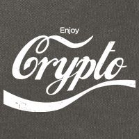 Funny Enjoy Crypto Cola Logo Cotton Canvas Backpack