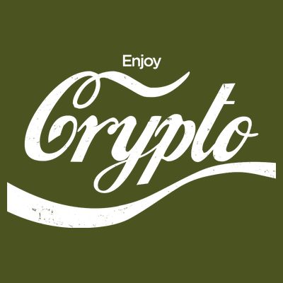 Funny Enjoy Crypto Cola Logo T-Shirt