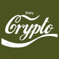Funny Enjoy Crypto Cola Logo T-Shirt
