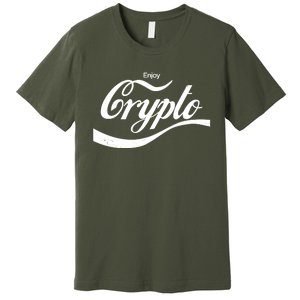 Funny Enjoy Crypto Cola Logo Premium T-Shirt