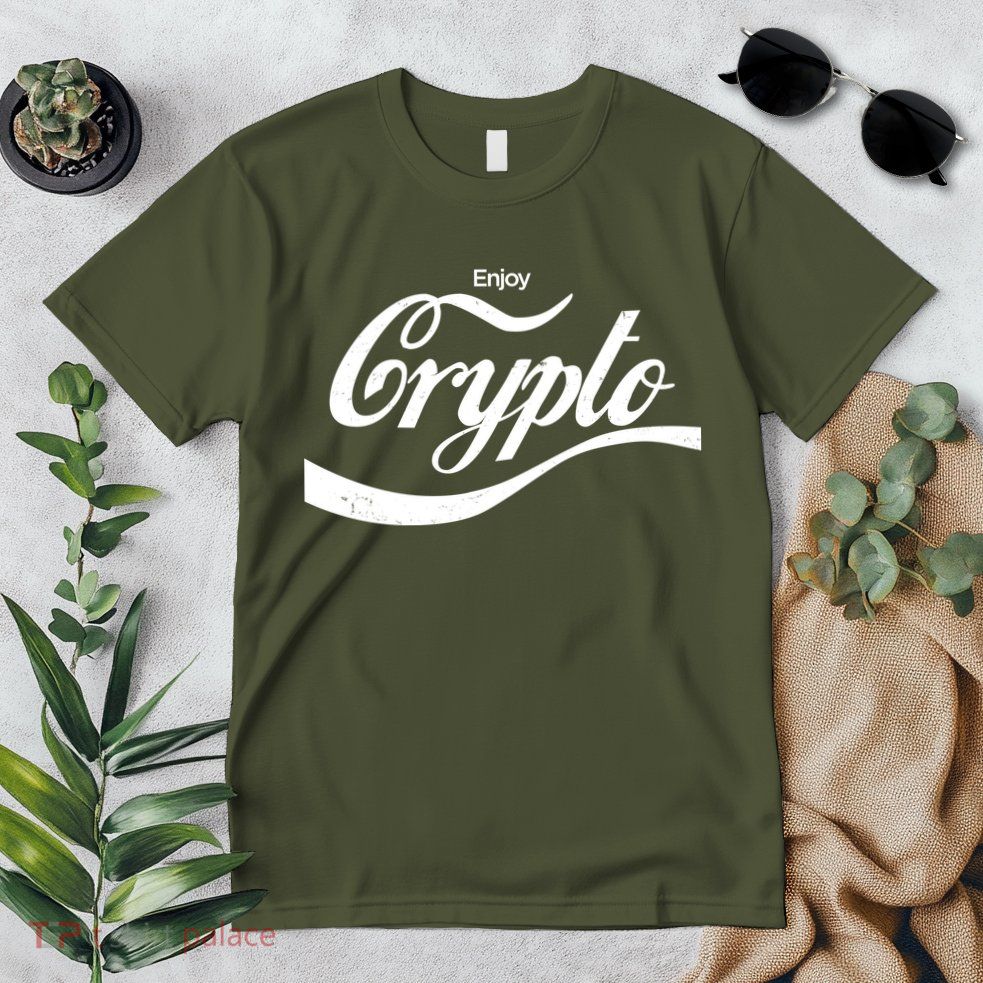 Funny Enjoy Crypto Cola Logo Premium T-Shirt
