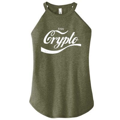 Funny Enjoy Crypto Cola Logo Women’s Perfect Tri Rocker Tank