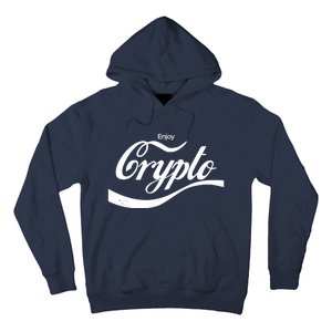 Funny Enjoy Crypto Cola Logo Hoodie