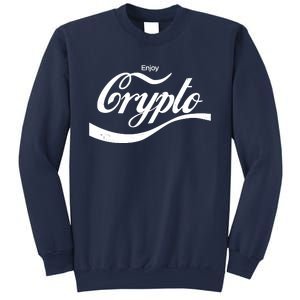 Funny Enjoy Crypto Cola Logo Sweatshirt