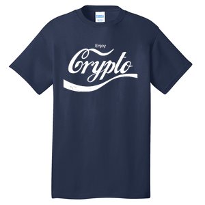 Funny Enjoy Crypto Cola Logo Tall T-Shirt