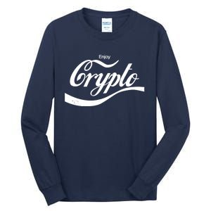 Funny Enjoy Crypto Cola Logo Tall Long Sleeve T-Shirt