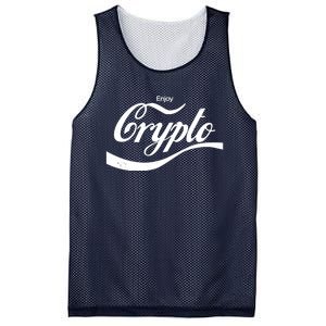 Funny Enjoy Crypto Cola Logo Mesh Reversible Basketball Jersey Tank