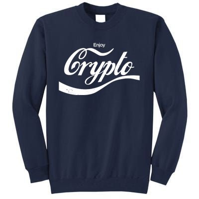 Funny Enjoy Crypto Cola Logo Tall Sweatshirt