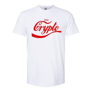 Funny Enjoy Crypto Cola Logo Softstyle CVC T-Shirt