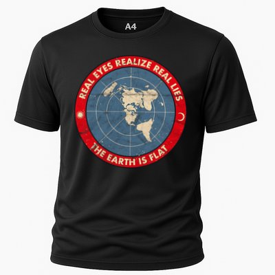 Flat Earth Conspiracy Theory Society The Earth Is Flat Lies Great Gift Cooling Performance Crew T-Shirt