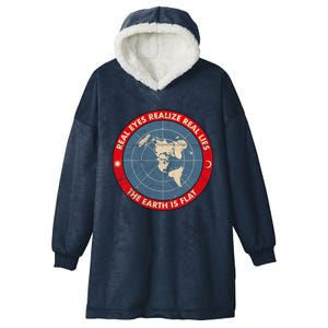 Flat Earth Conspiracy Theory Society The Earth Is Flat Lies Great Gift Hooded Wearable Blanket