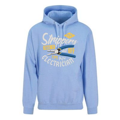 Funny Electrician Cool Gift My Strippers Take It All Off Cool Gift Unisex Surf Hoodie