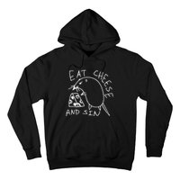 Funny Eat Cheese And Sin Novelty Street Hoodie