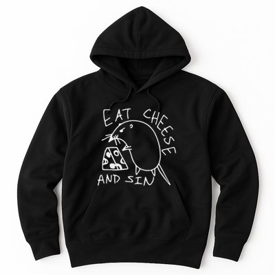 Funny Eat Cheese And Sin Novelty Street Hoodie