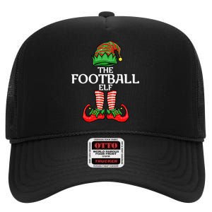 Football Elf Christmas Family Matching Group High Crown Mesh Back Trucker Hat