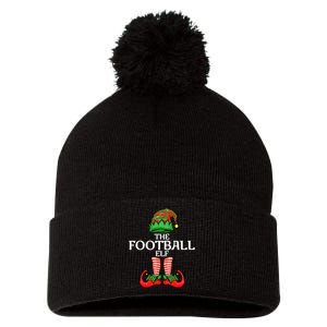 Football Elf Christmas Family Matching Group Pom Pom 12in Knit Beanie