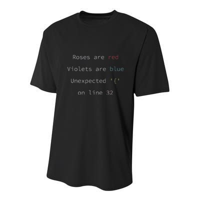 Funny Error Code Software Developer Programmer Engineer Youth Performance Sprint T-Shirt
