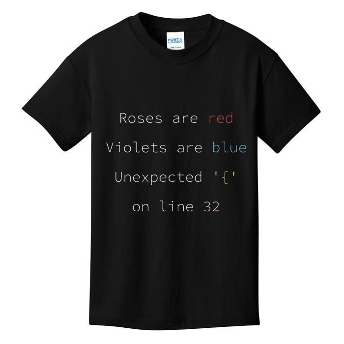 Funny Error Code Software Developer Programmer Engineer Kids T-Shirt