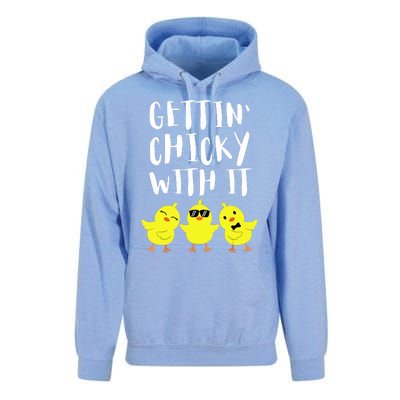 Funny Easter Chick Gettin Chicky With It Men Women Unisex Surf Hoodie