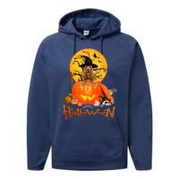 Funny English Cocker Spaniel Dog Dog Spooky Halloween Performance Fleece Hoodie