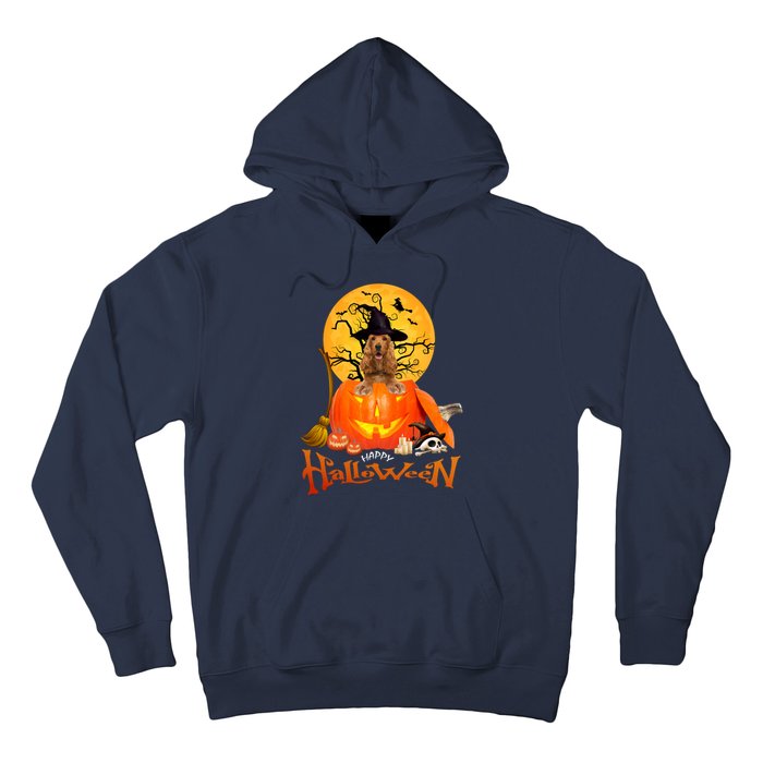 Funny English Cocker Spaniel Dog Dog Spooky Halloween Hoodie