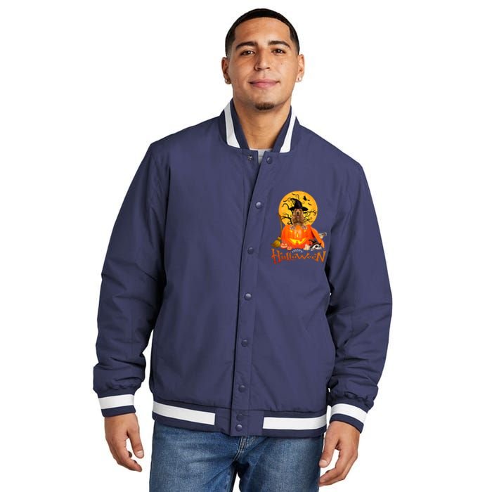 Funny English Cocker Spaniel Dog Dog Spooky Halloween Insulated Varsity Jacket