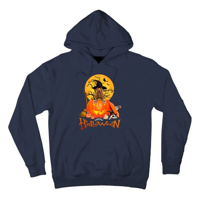 Funny English Cocker Spaniel Dog Dog Spooky Halloween Tall Hoodie