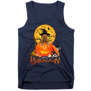 Funny English Cocker Spaniel Dog Dog Spooky Halloween Tank Top