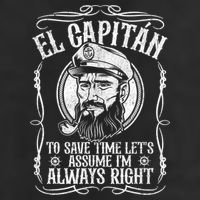 Funny El Capitan Is Always Right Pontoon Boat Captain Gift Cool Comfort Performance Bucket Hat