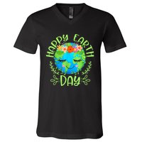 Funny Earth Day Quote Earth Cool Happy Earth Day V-Neck T-Shirt