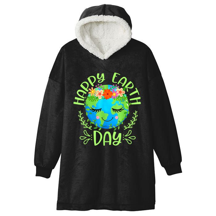 Funny Earth Day Quote Earth Cool Happy Earth Day Hooded Wearable Blanket