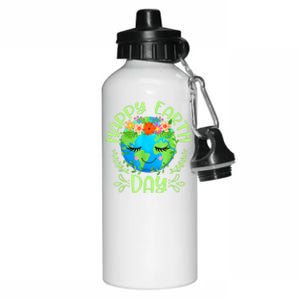 Funny Earth Day Quote Earth Cool Happy Earth Day Aluminum Water Bottle