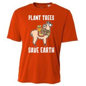 Funny Earth Day Plant Trees Save Earth Gift Cooling Performance Crew T-Shirt