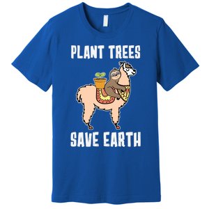 Funny Earth Day Plant Trees Save Earth Gift Premium T-Shirt