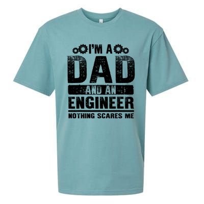 Funny Engineer Dad Art For Men Father Day Engineering Lovers T Sueded Cloud Jersey T-Shirt