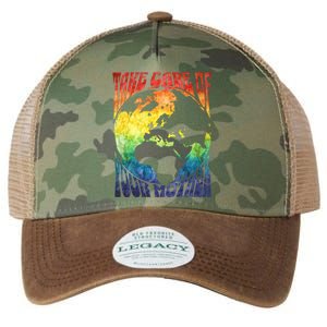 Fun Earth Day Mother's Day Respect The Earth And Your Mother Gift Legacy Tie Dye Trucker Hat