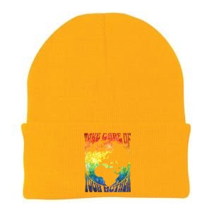 Fun Earth Day Mother's Day Respect The Earth And Your Mother Gift Knit Cap Winter Beanie